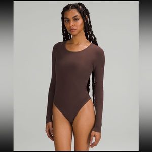 Lululemon tight fit long sleeve knit body suit